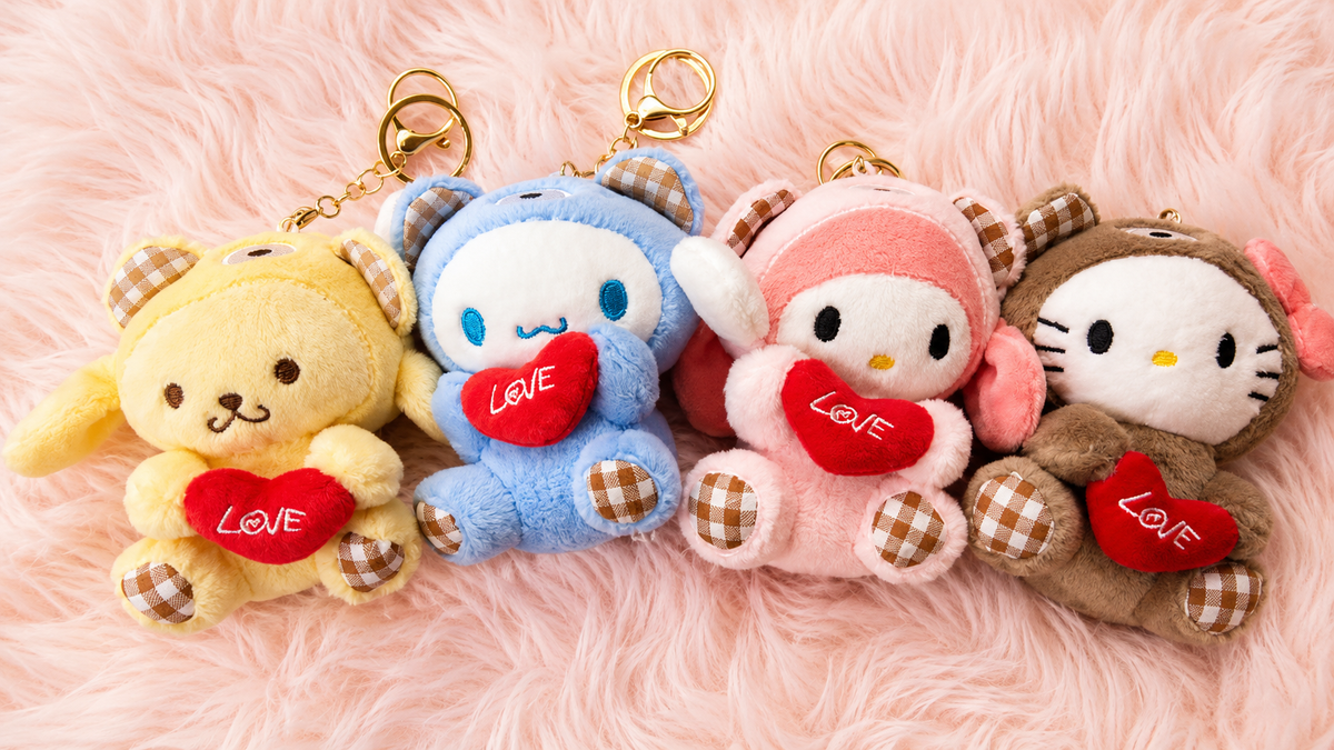 Sanrio Plush Love Heart Keychain Main image
