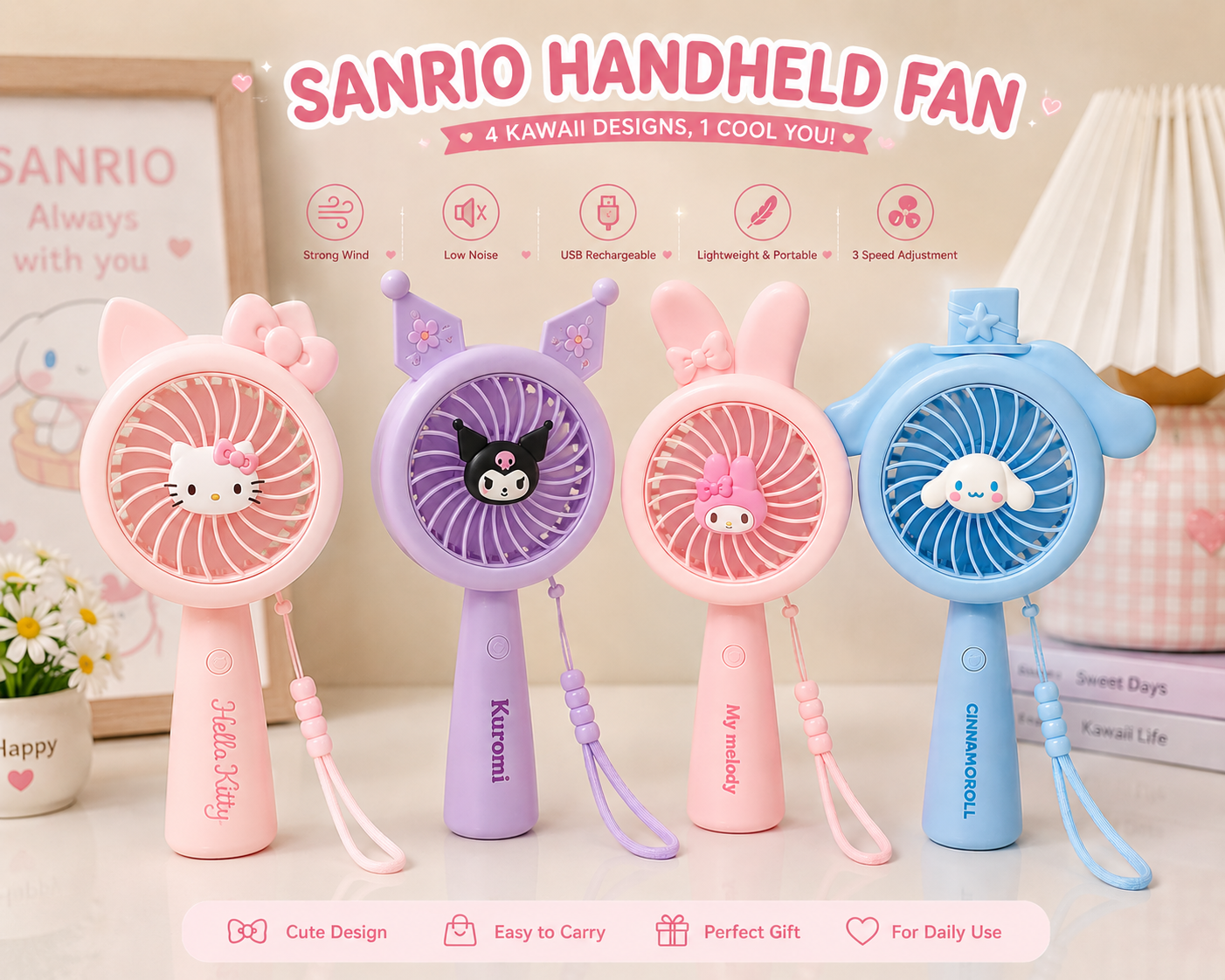 Electric Fan kuromi 677-79