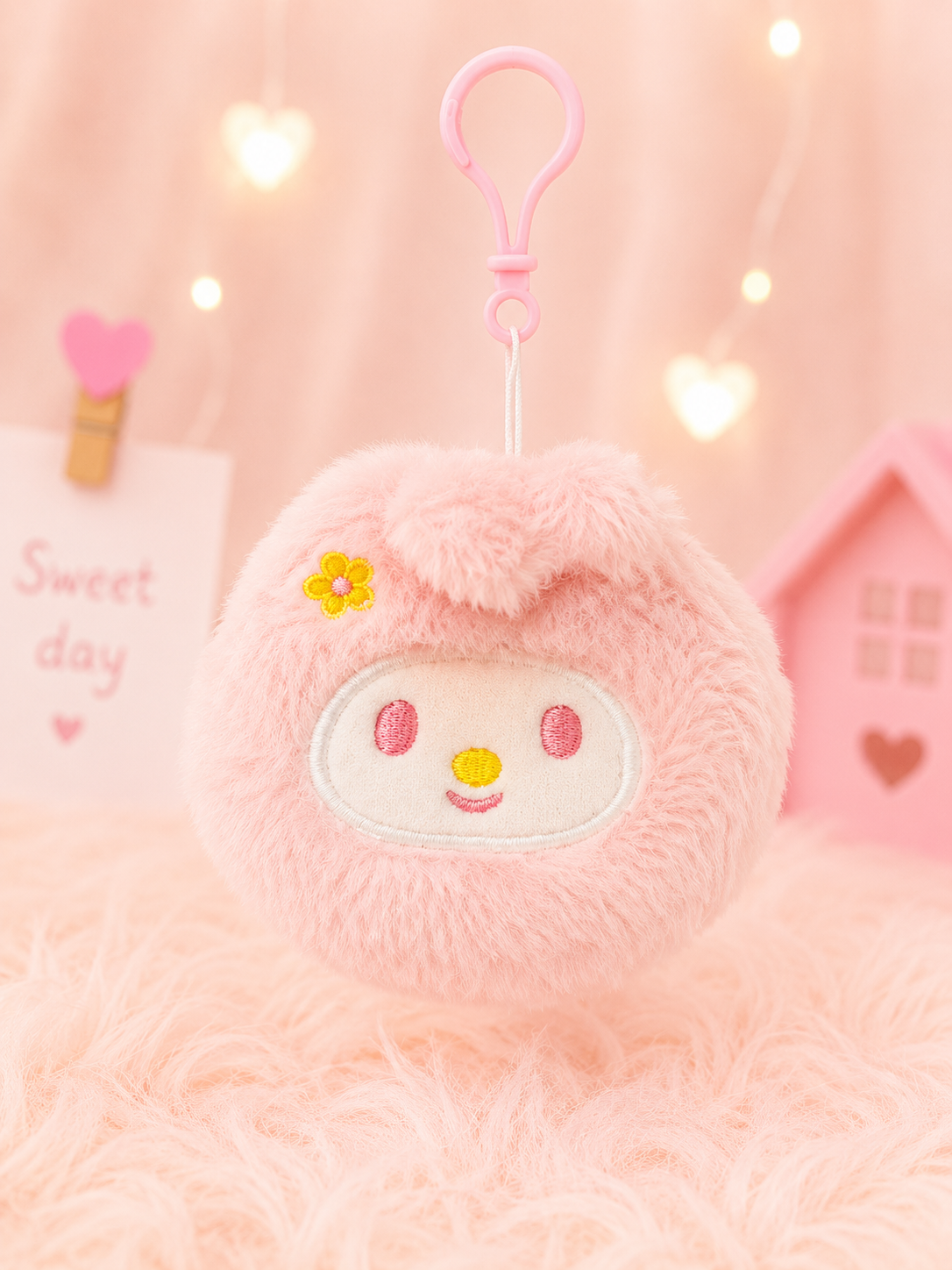 Animal Plushy Coin Keychain