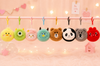Animal Plushy Coin Keychain