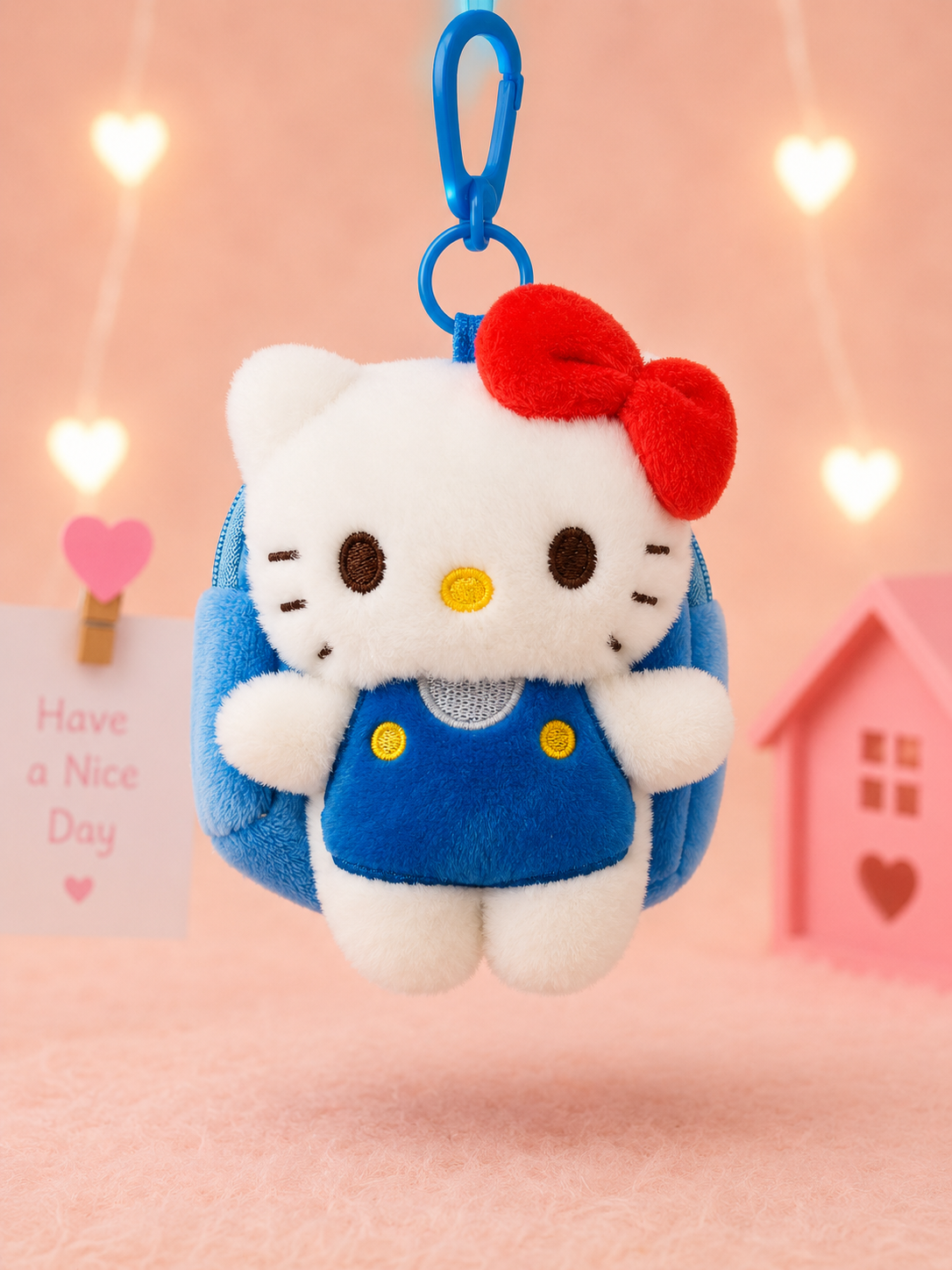 SANRIO VELVET POUCH KEYCHAIN
