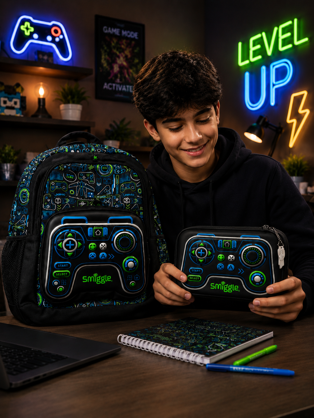 Smiggle Gamer bag and pencil case deal