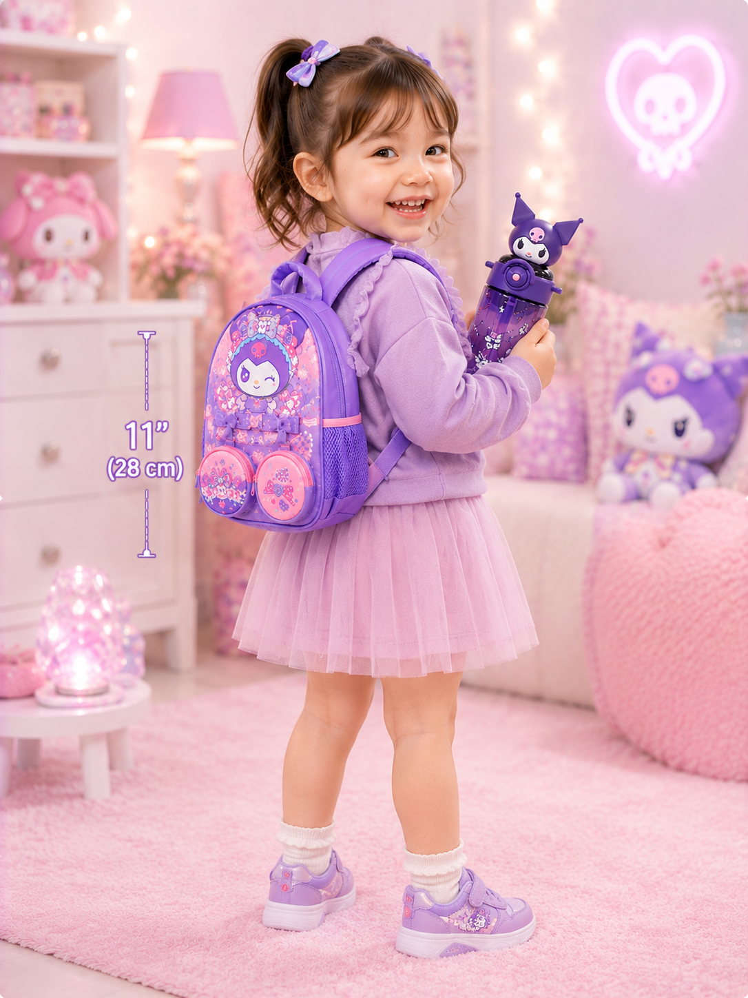 Vest Kuromi Toddlers backpack set