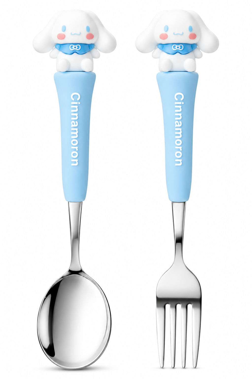 Kids Character Spoon & Fork Set with Storage Case