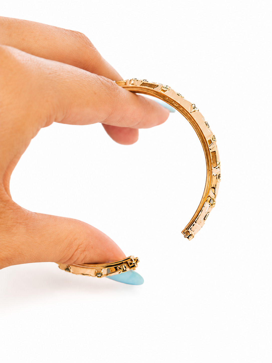 Enamel Floral Stainless Steel Bangles
