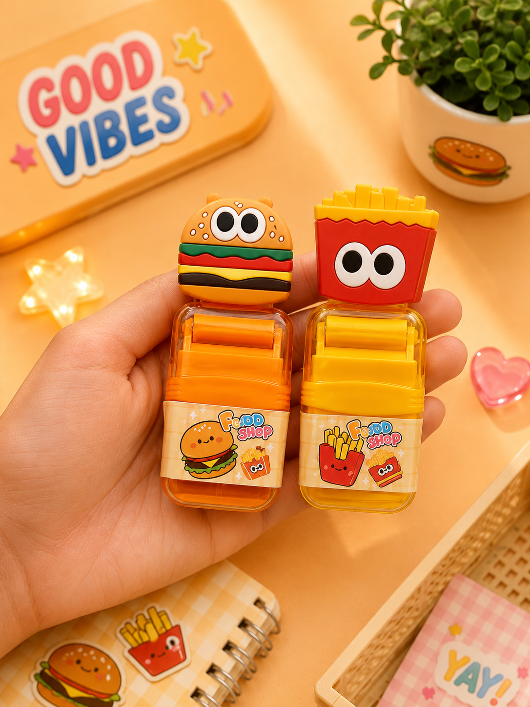 Burger & Fries Roller Eraser Main image