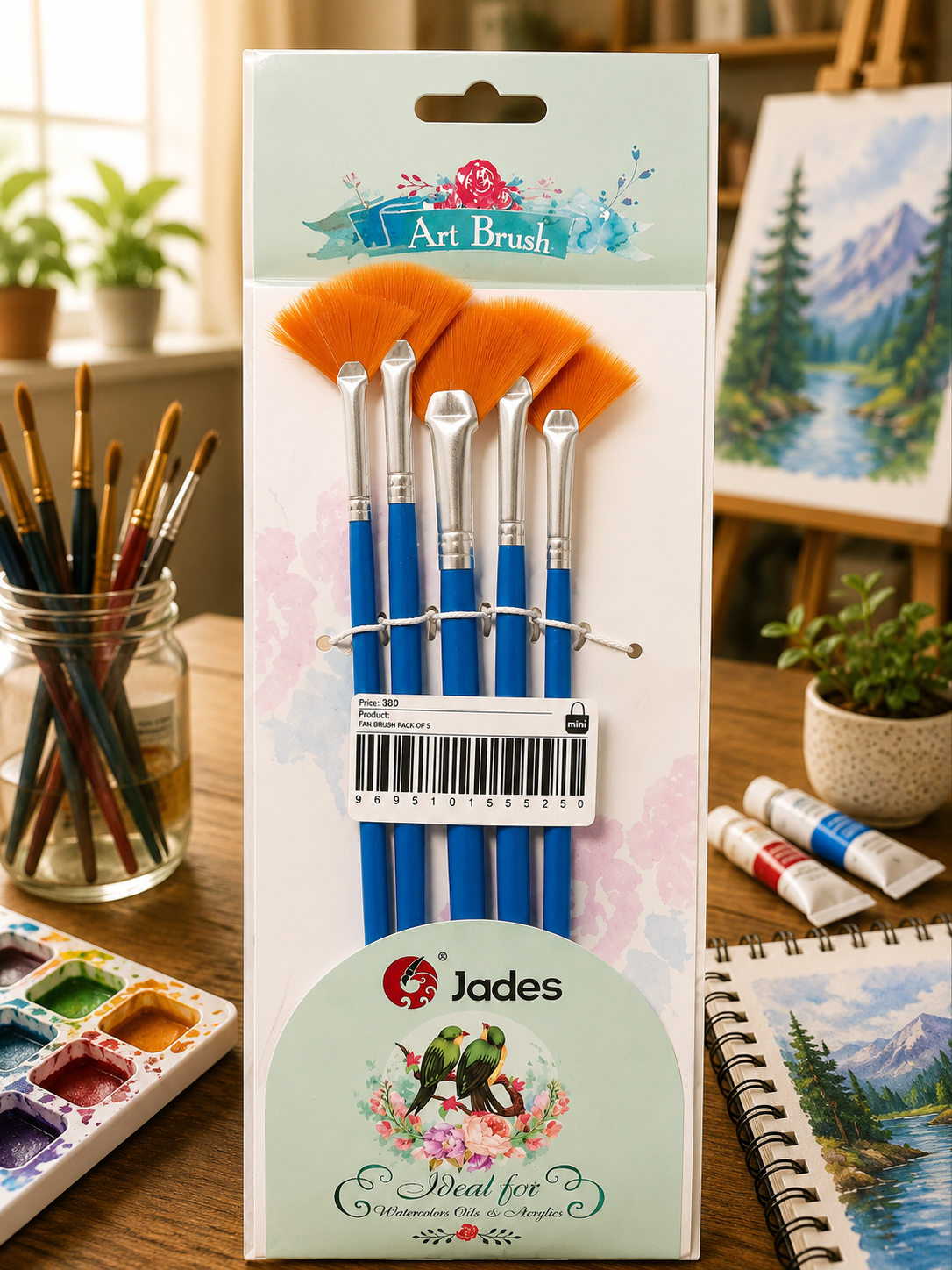 FAN BRUSH PACK OF 5