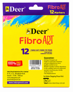 DEER FIBRO ART MARKERS 12