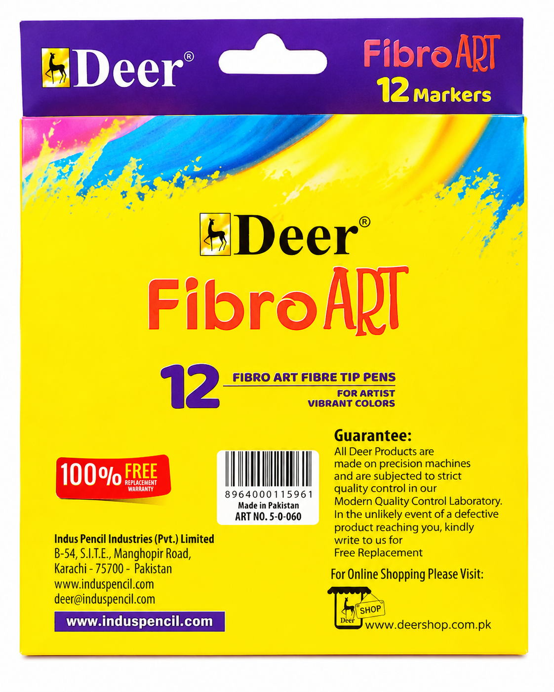 DEER FIBRO ART MARKERS 12