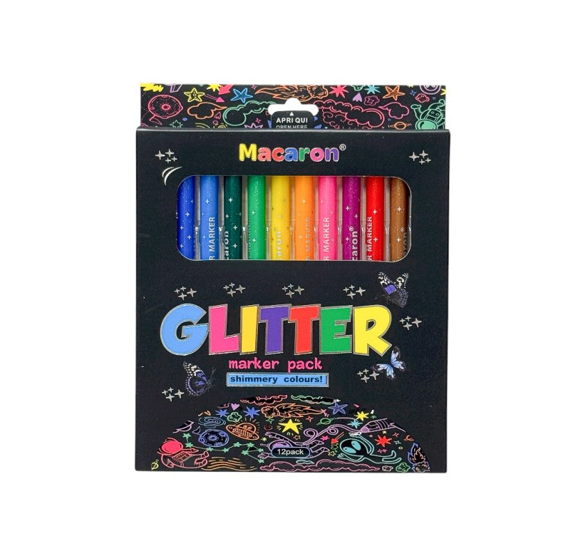 MACARON GLITTER MARKERS