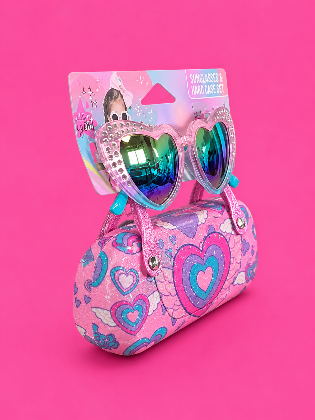 VEST HEART SUN-GLASSES SET