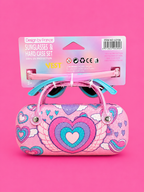 VEST HEART SUN-GLASSES SET