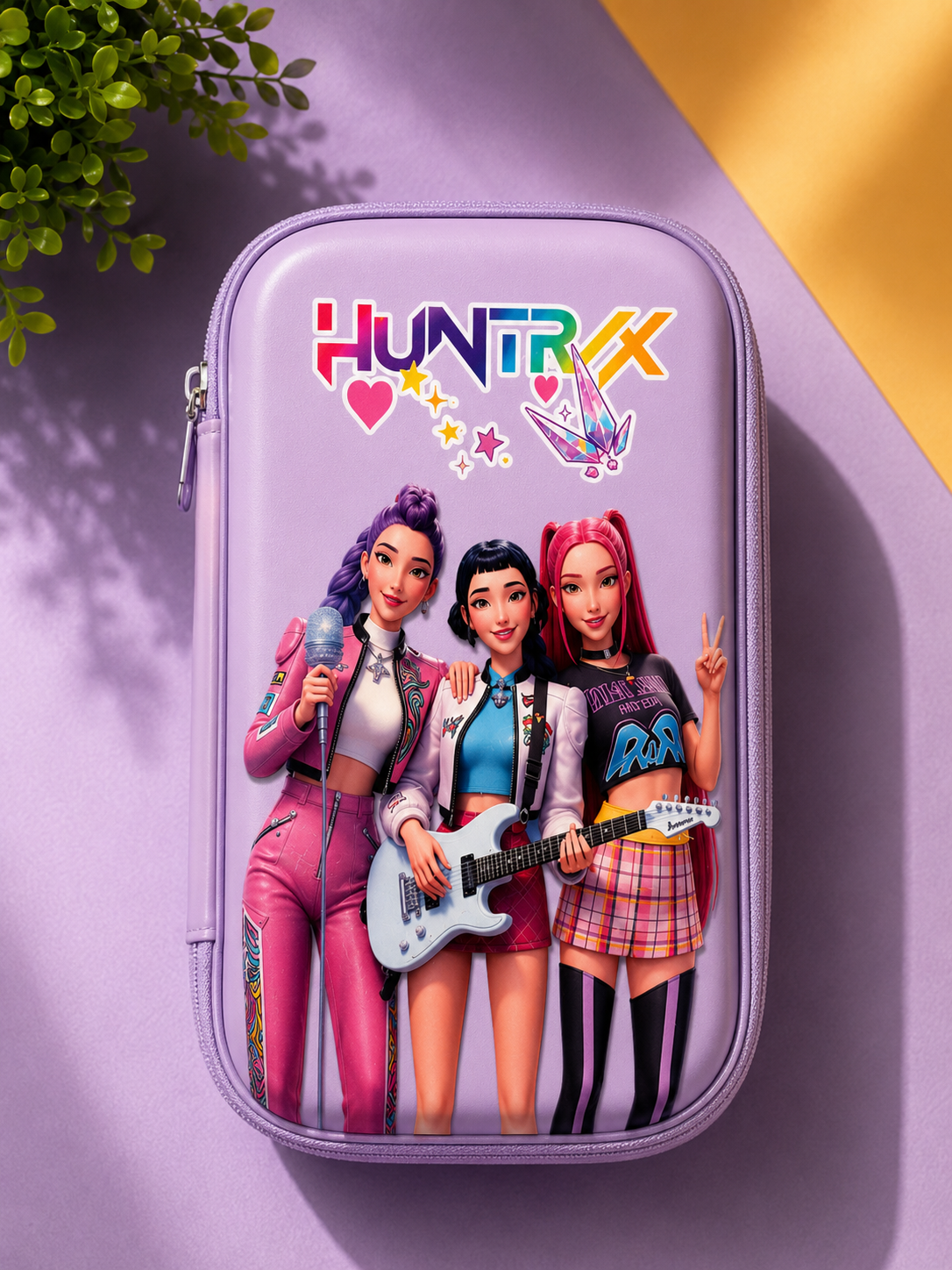 K-POP Huntrix Hard Shell Pencil Case - 6 x 8 inches