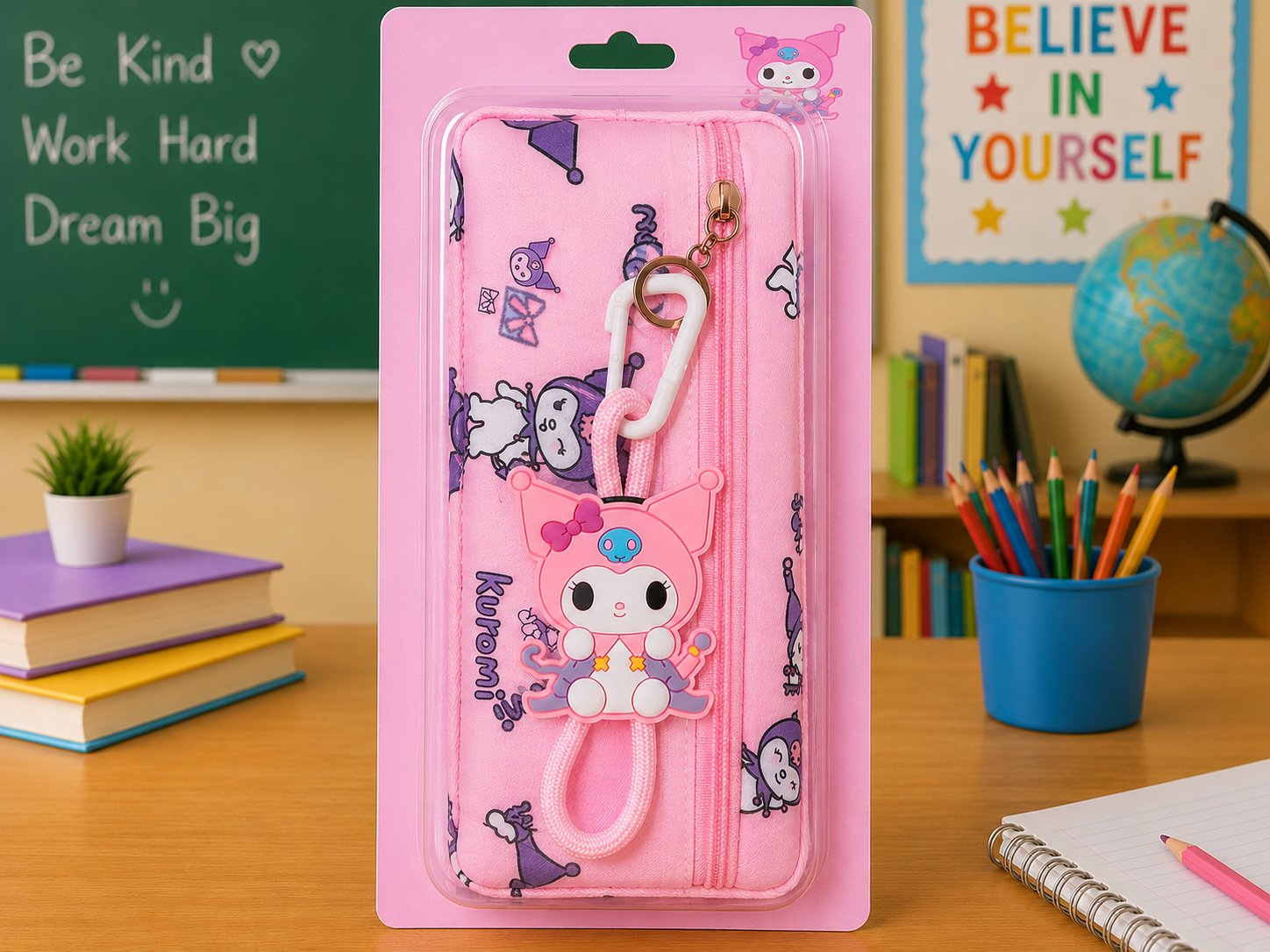 KUROMI CHARM PENCIL CASE
