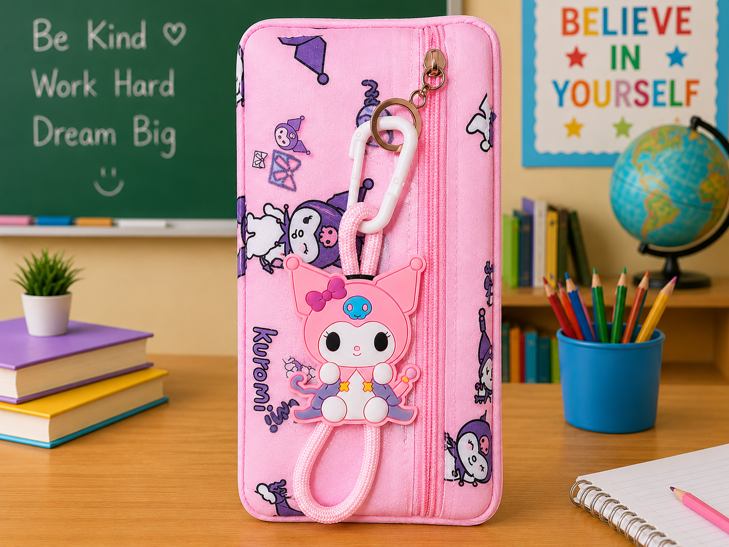 KUROMI CHARM PENCIL CASE