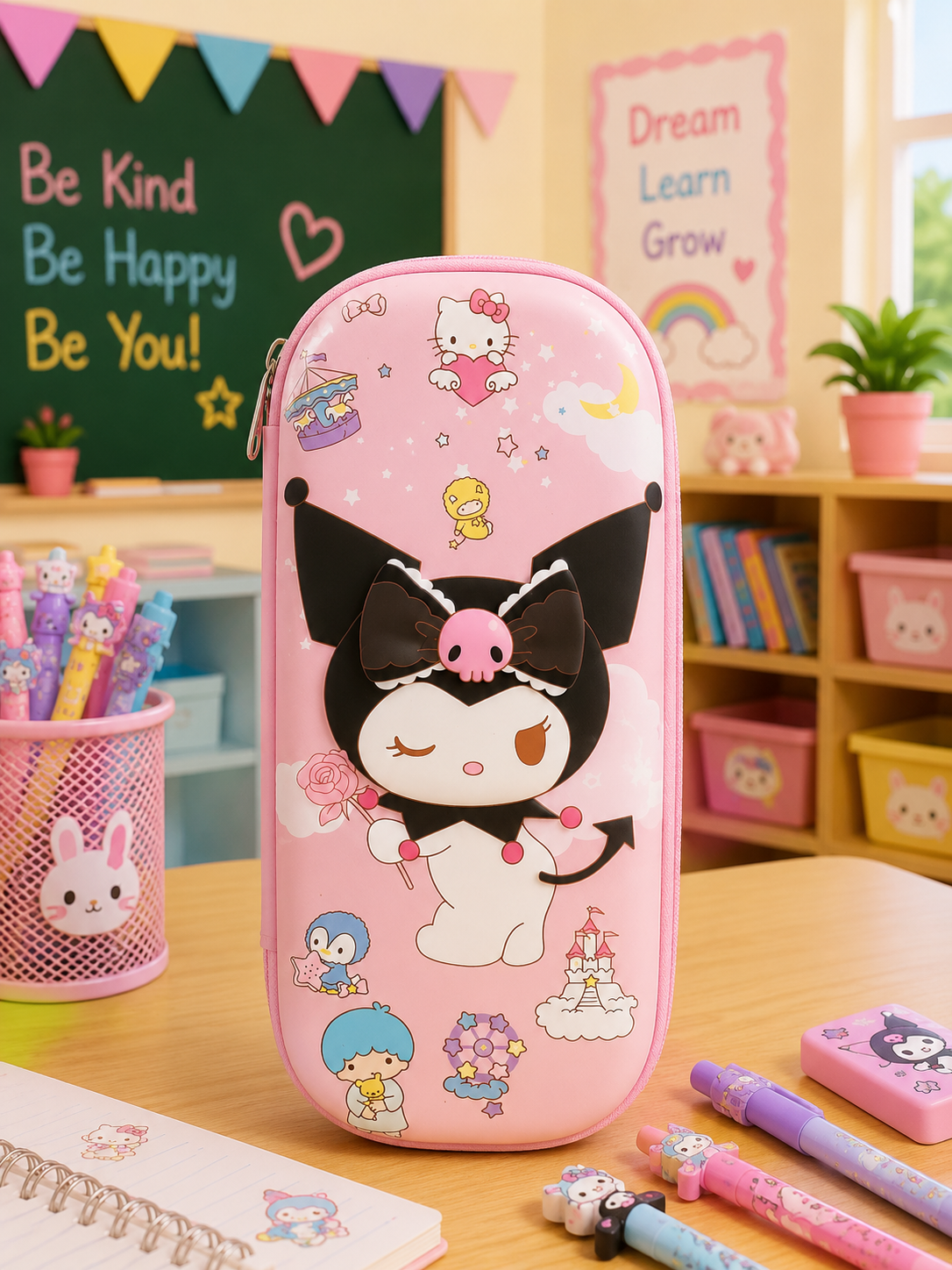 KUROMI PENCIL CASE - PINK