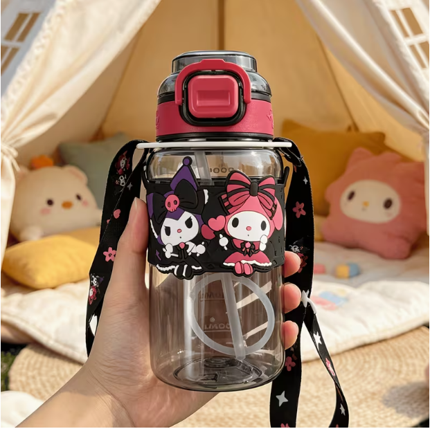 Sanrio Water Bottle with Shoulder Strap Main image