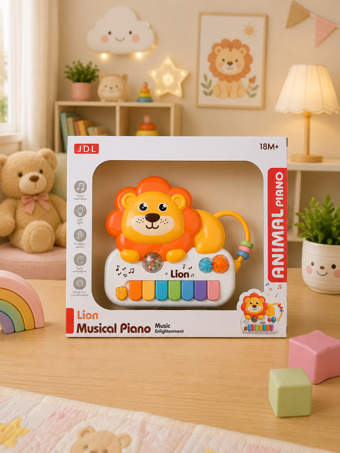 MUSICAL PIANO LION