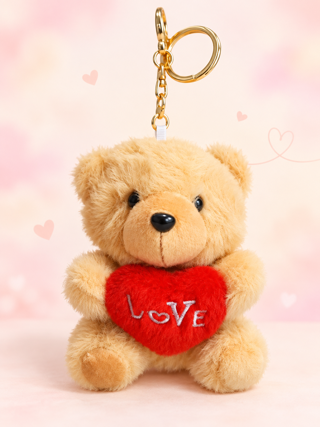 LOVE Teddy Bear Keychain – 4.5 Inches