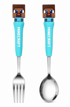Kids Character Spoon & Fork Set with Storage Case