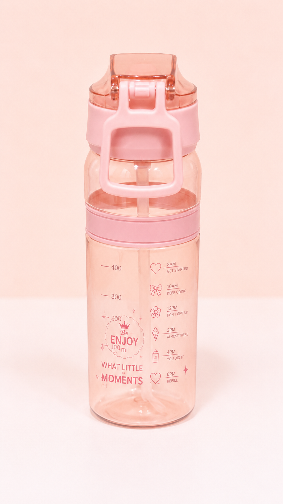 SPORTS FLIP-FLOP WATER BOTTLE- PINK Secondary image