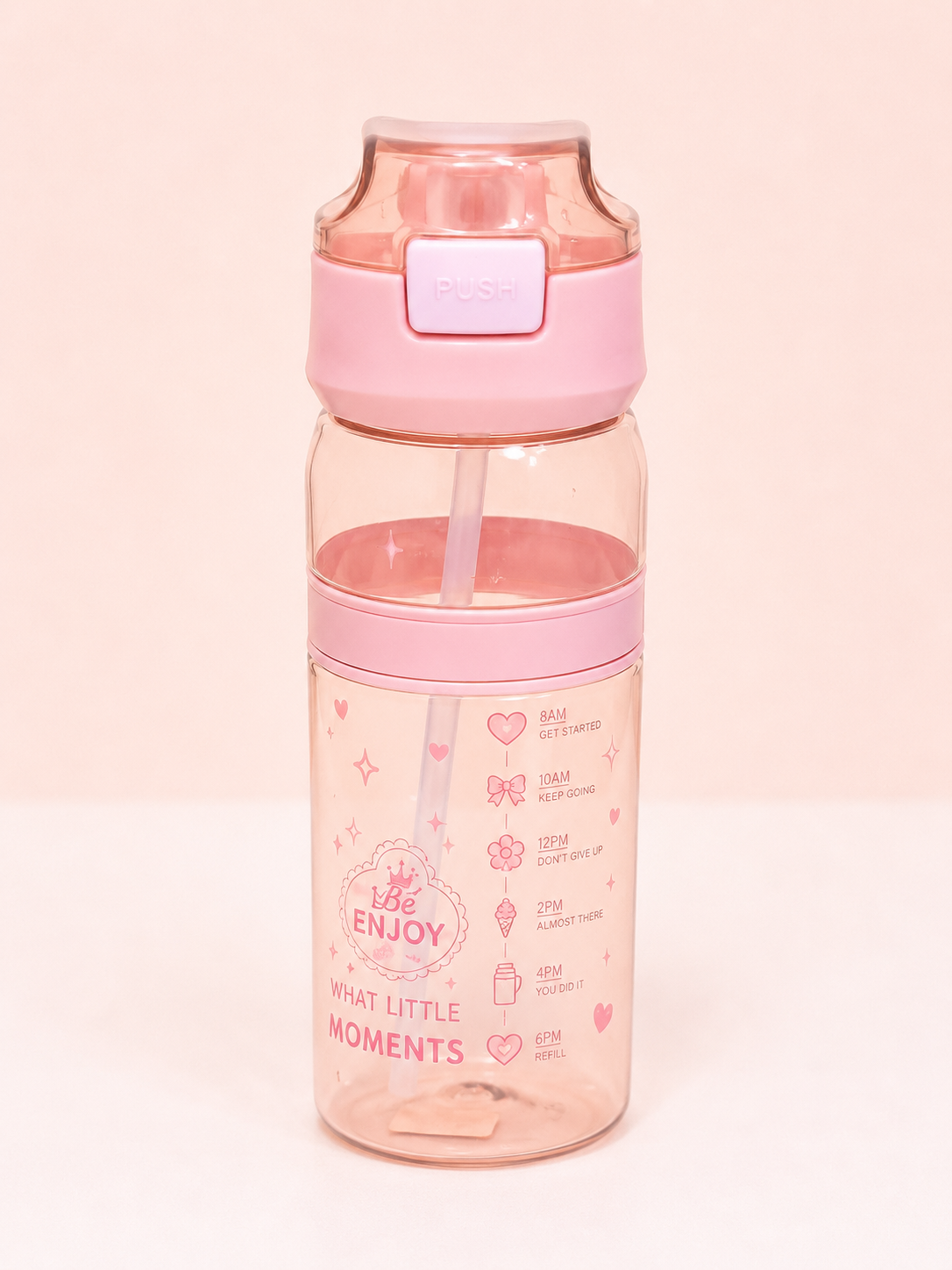 SPORTS FLIP-FLOP WATER BOTTLE- PINK