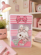 PEN HOLDER PINK RABBIT