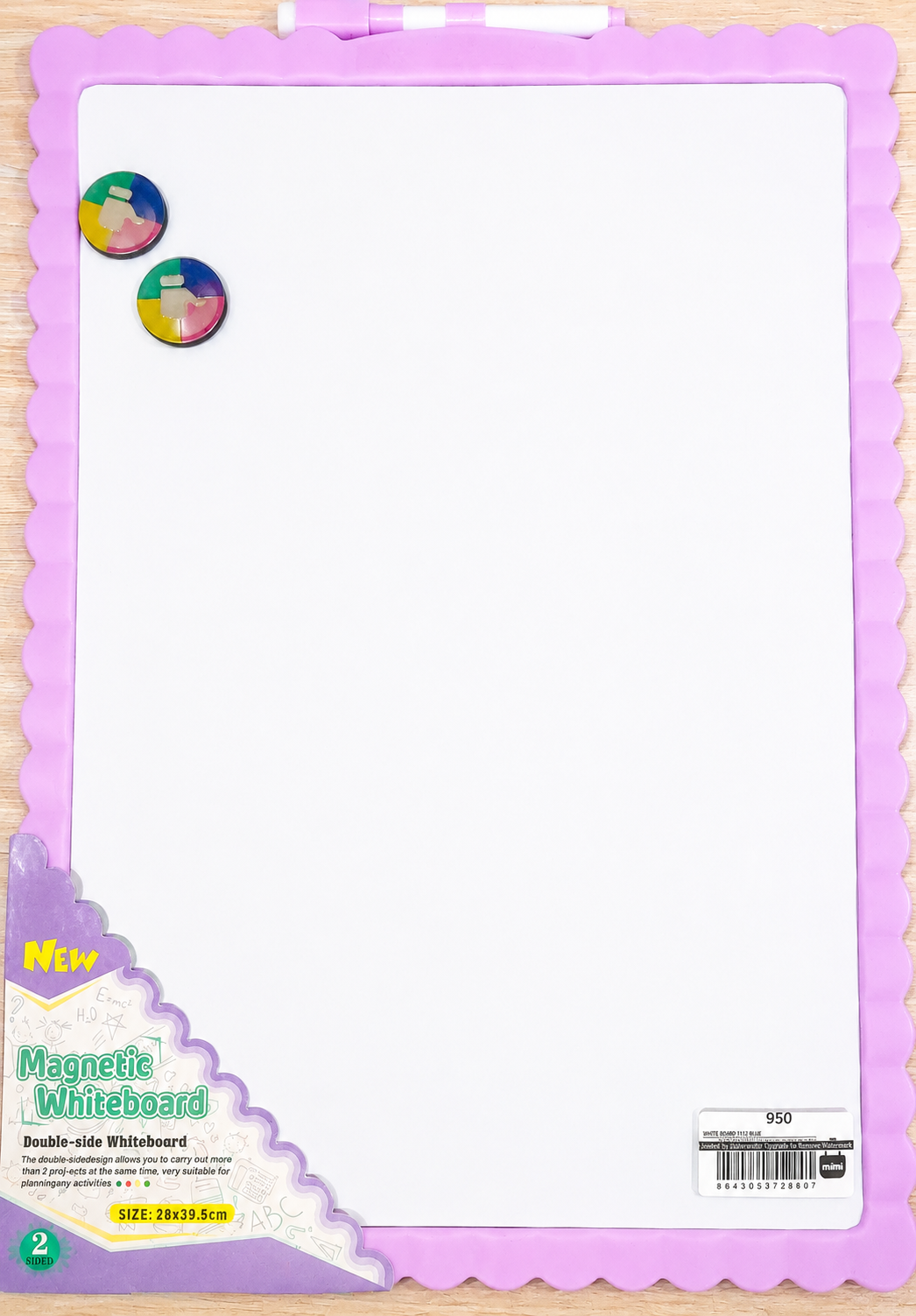MAGNETIC DOUBLE-SIDED WHITEBOARD
