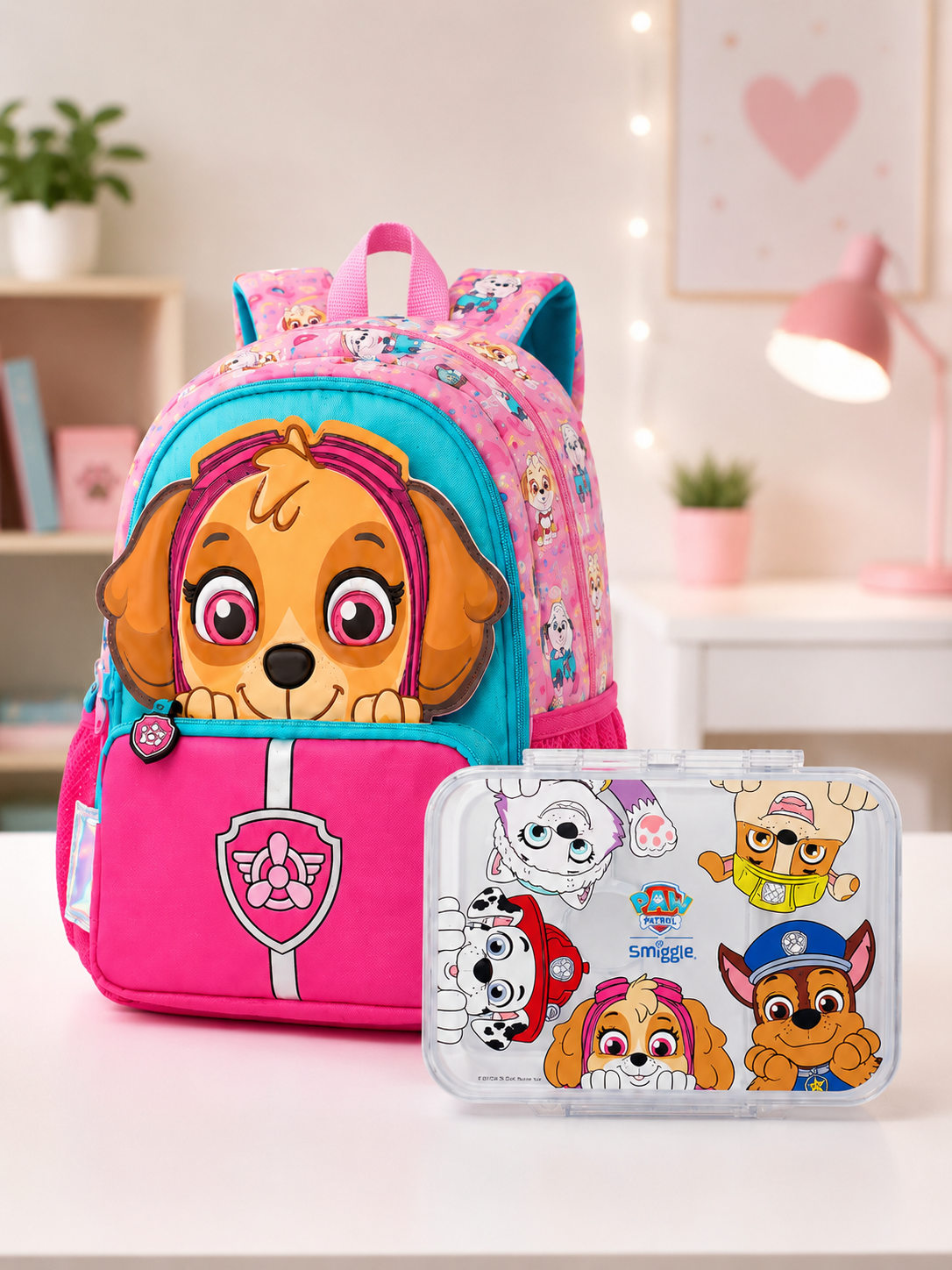 Original Smiggle PAW Patrol School Deal – 14-Inch Bag & Bento Box