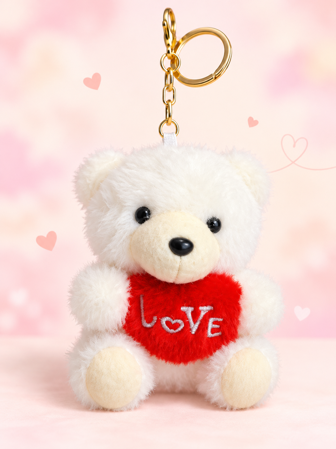 LOVE Teddy Bear Keychain – 4.5 Inches