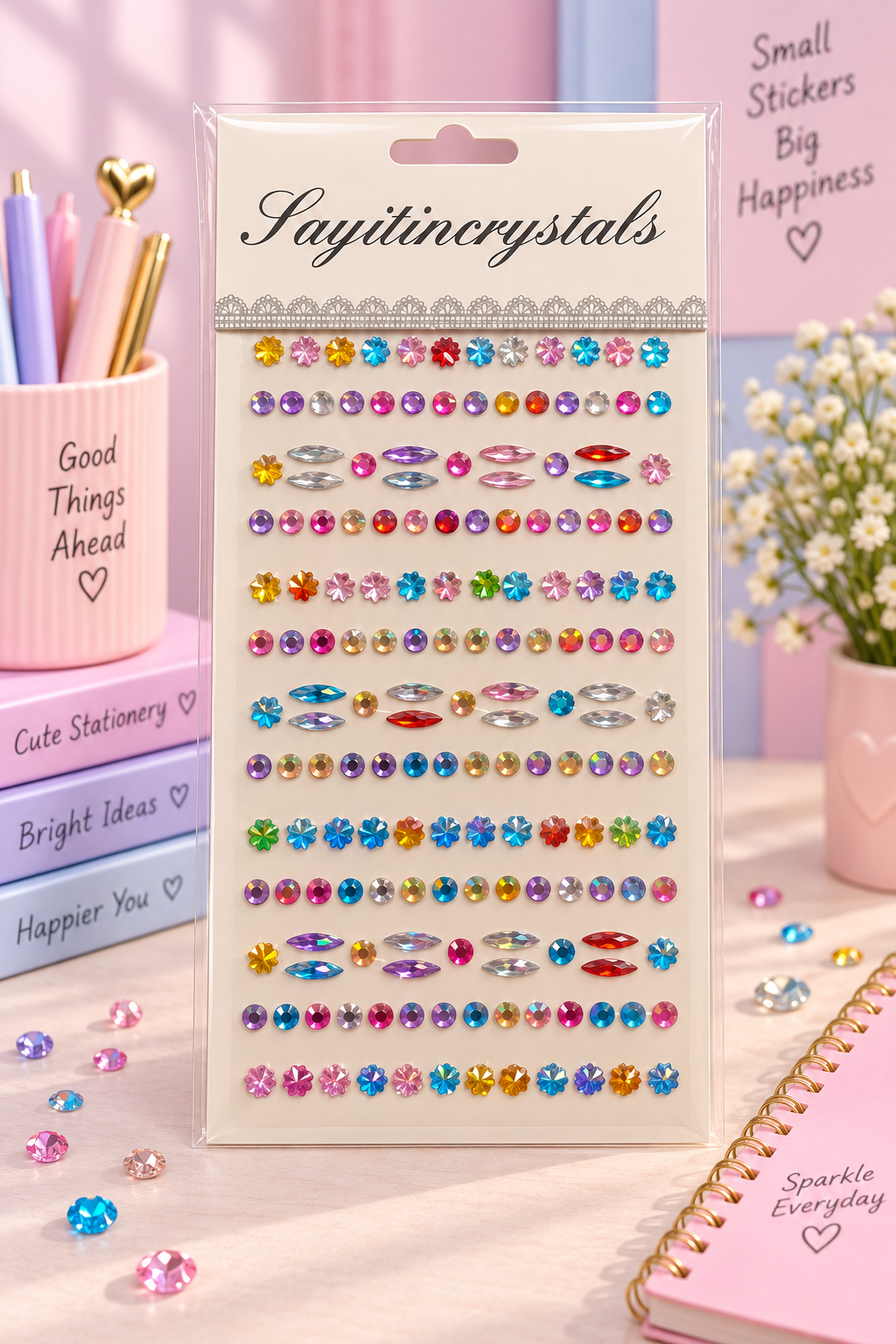 Whimsical Crystal Stickers