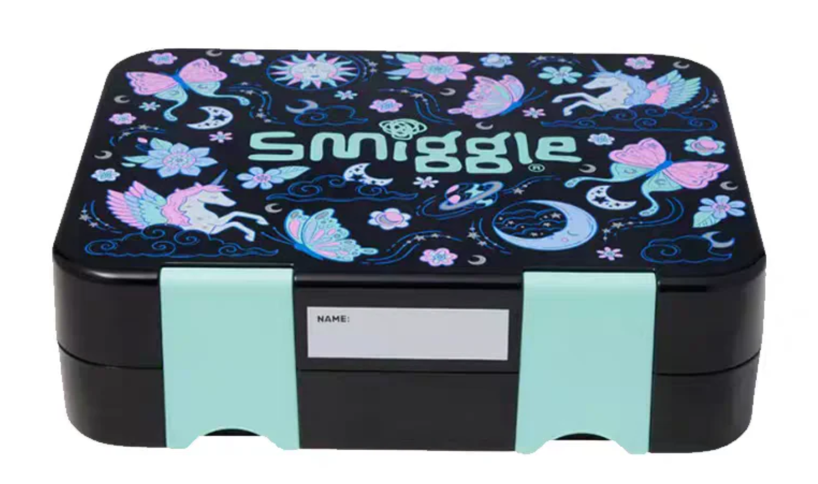 SMIGGLE BENTO BOX - UNICORN BLACK