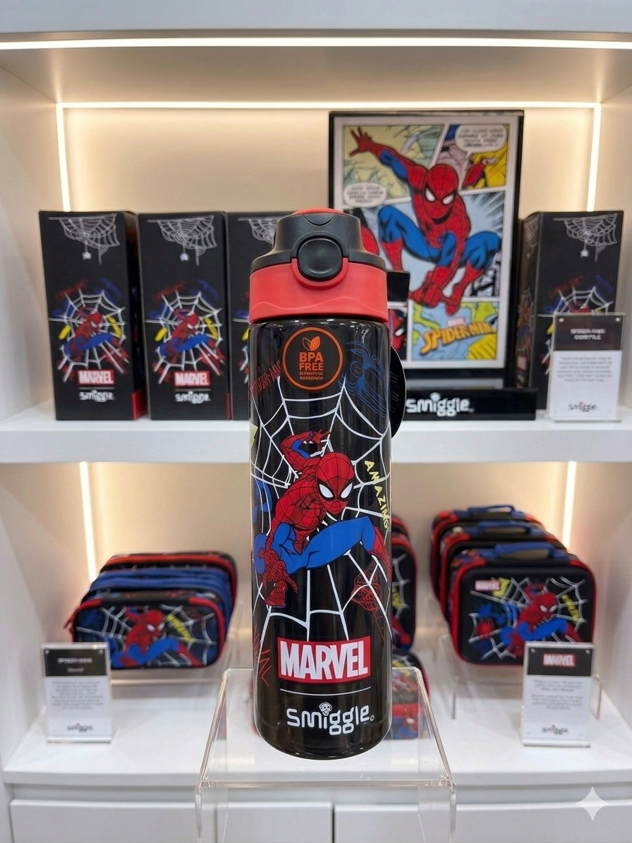 SMIGGLE WATER BOTTLE - SPIDERMAN Secondary image