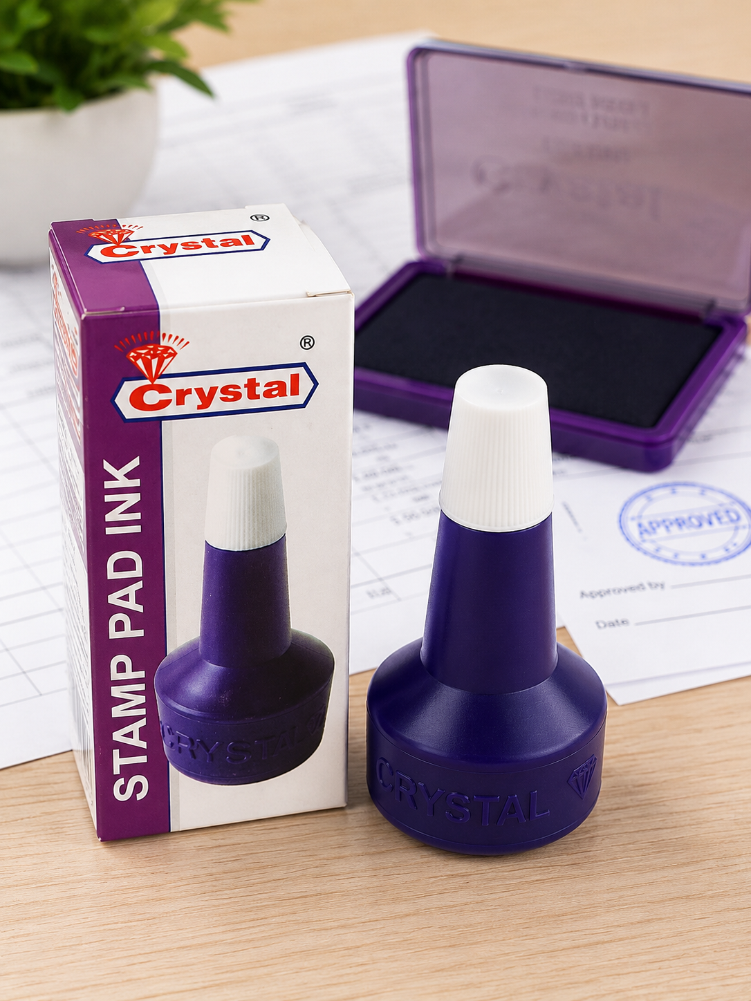 PLASTIC STAMP PAD INK - BLUE