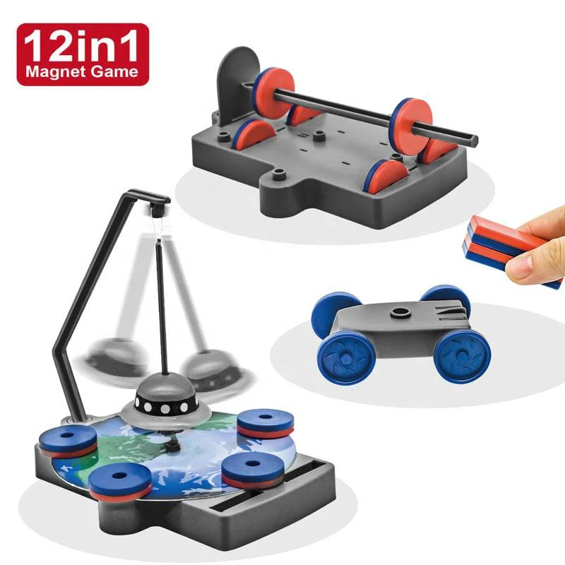 STEM MAGNETIC SCIENCE SET 12 IN 1