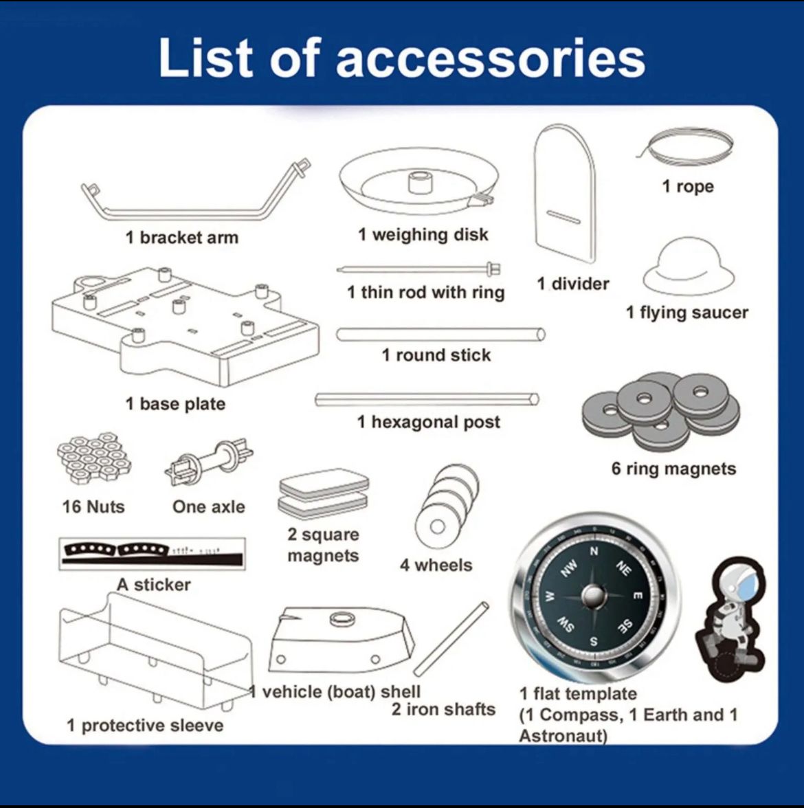 STEM MAGNETIC SCIENCE SET 12 IN 1