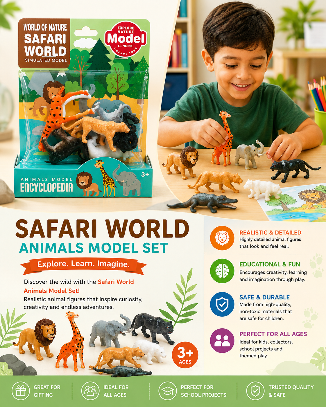 SAFARI WORLD ANIMAL MODEL SERIES