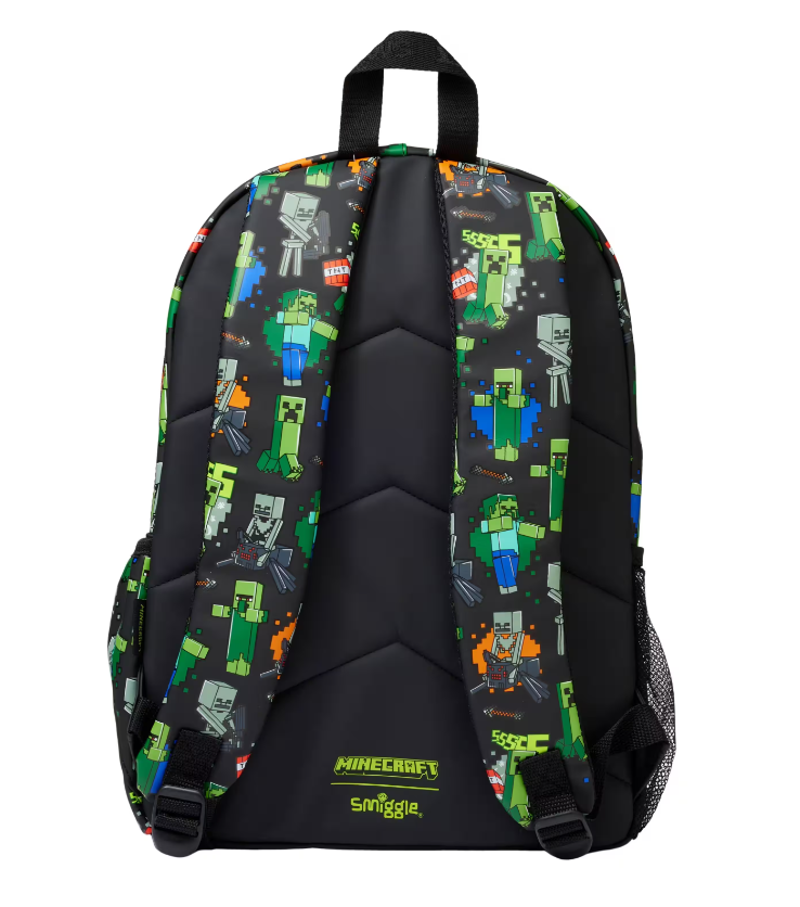 Smiggle Minecraft Backpack – 18 Inch Creeper Edition Secondary image