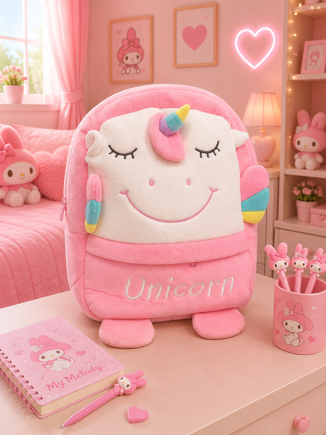 UNICORN PLUSH BAG - 13 INCHES Main image