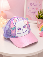 VEST Girls Bunny Butterfly Cap – Pink & Purple
