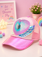VEST Hearts Sequin Wing Cap – Pink