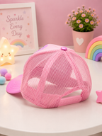 VEST Hearts Sequin Wing Cap – Pink