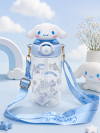 Cinnamoroll Water Bottle with Shoulder Strap – 650ml