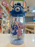 Disney Stitch & Angel Water Bottle with Shoulder Strap – 650ml
