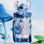 Disney Stitch & Angel Water Bottle with Shoulder Strap – 650ml