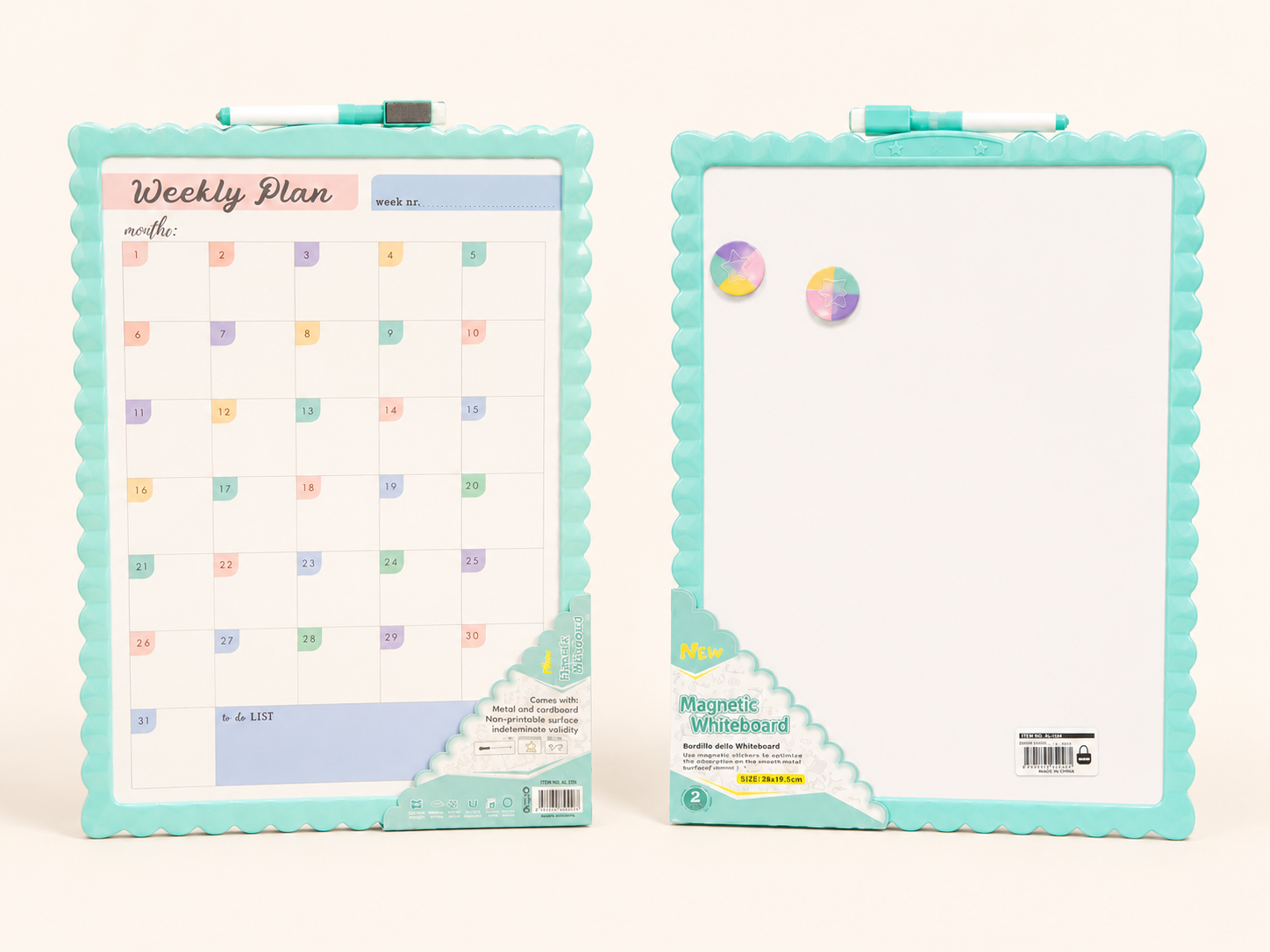 Double-Sided Magnetic Whiteboard