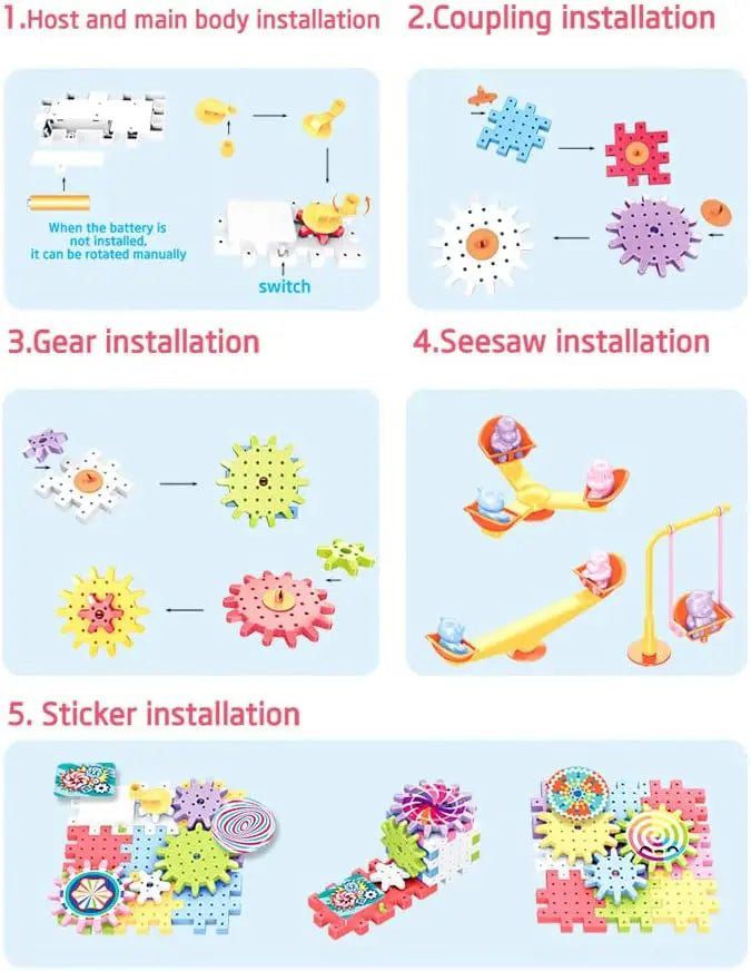 ELECTRIC BUILDING BLOCKS 165 PCS