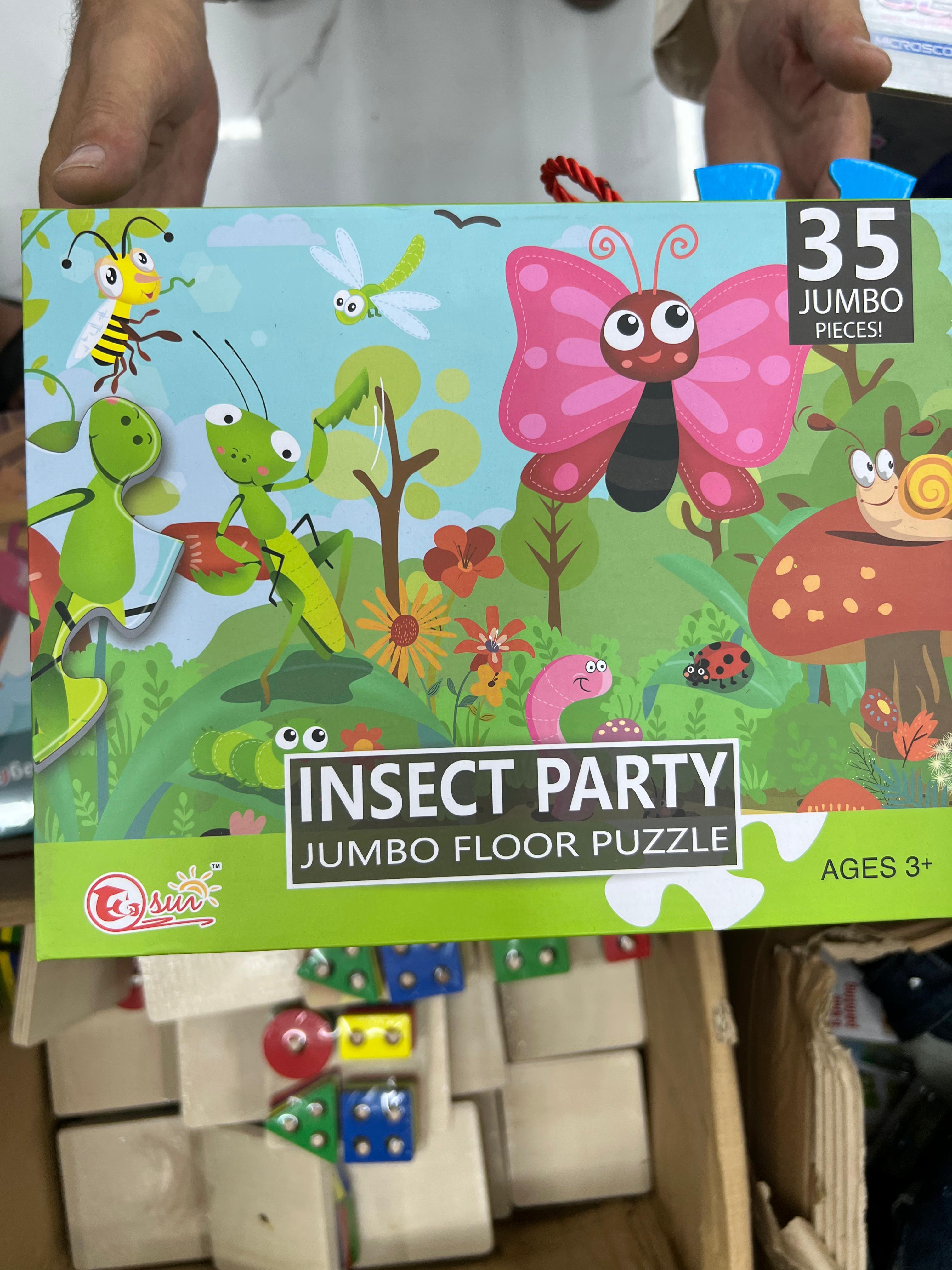 35 PCS BUG & INSECT JUMBO PUZZLE