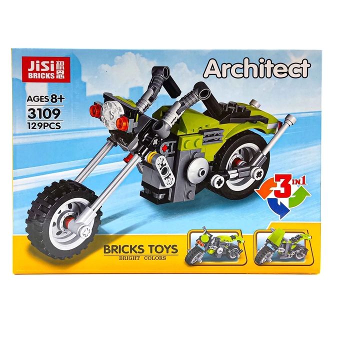 ARCHITECT BLOCK BIKE 129 PCS DECOOL Main image