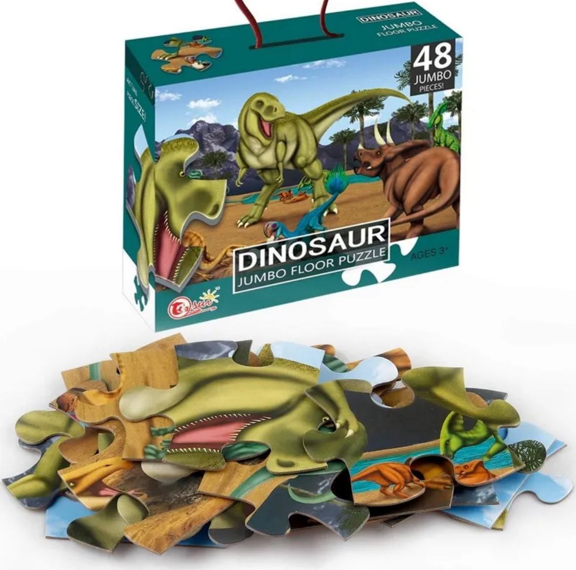 JUMBO PUZZLE DINOSAUR 48 PCS